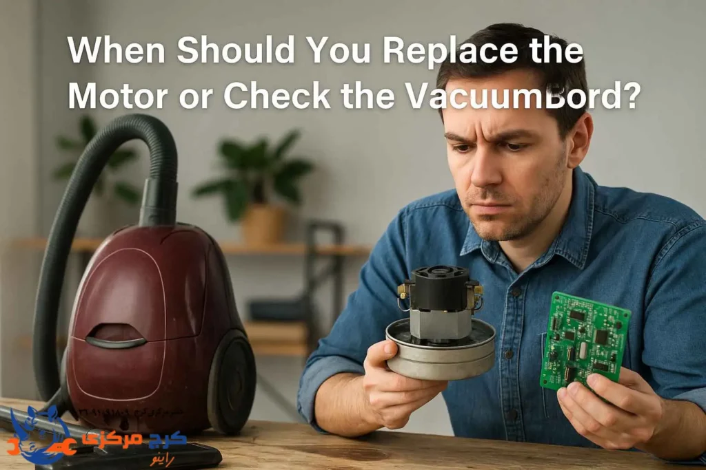 چه وقت باید موتور جاروبرقی رو عوض کنیم یا بردش بررسی شه؟