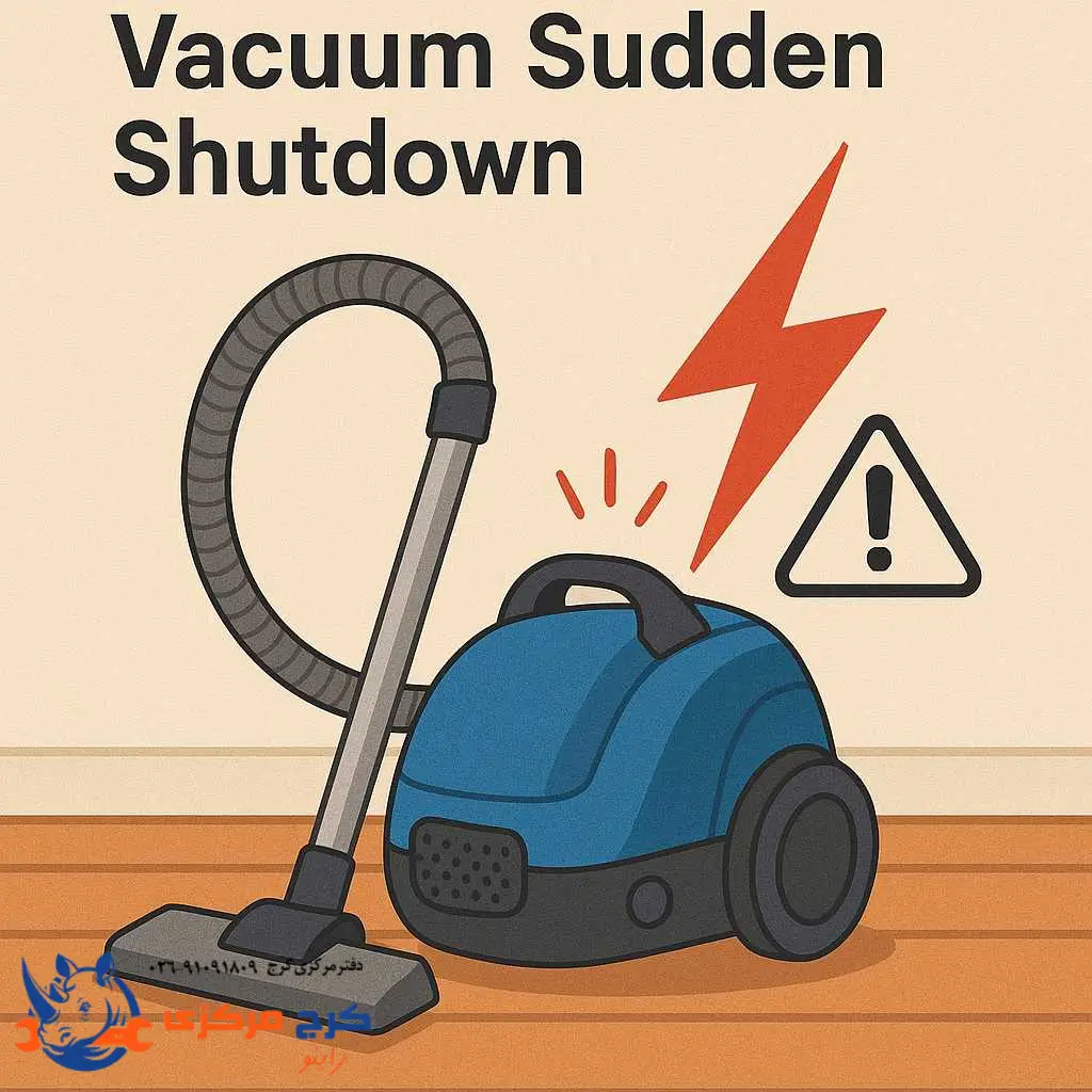 خاموشی ناگهانی جاروبرقی موقع کار