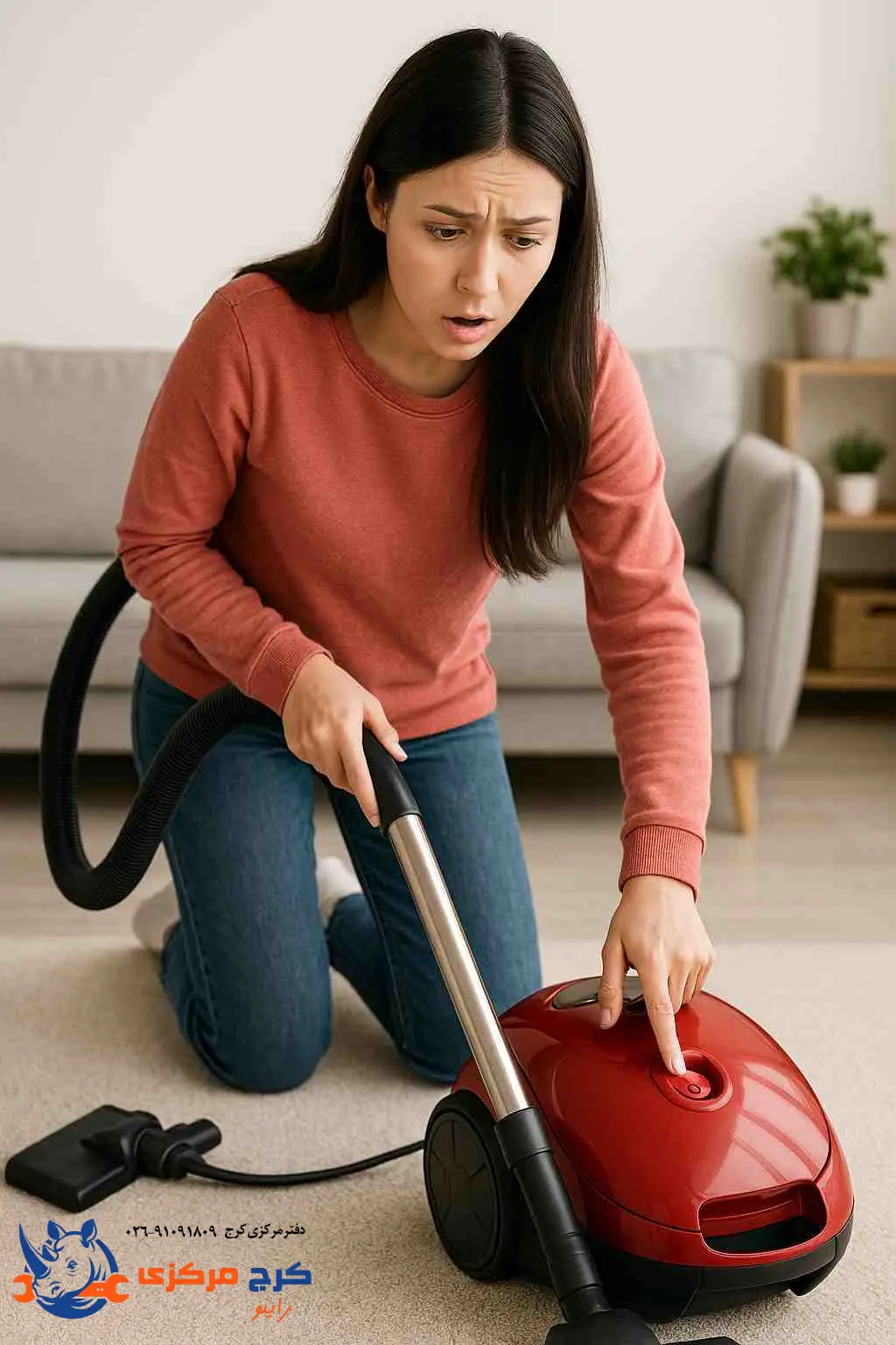 مشکل کلید روشن/خاموش جاروبرقی