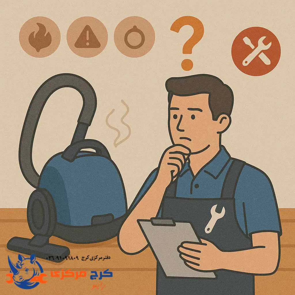  زمان مناسب برای مراجعه به تعمیرکار جاروبرقی