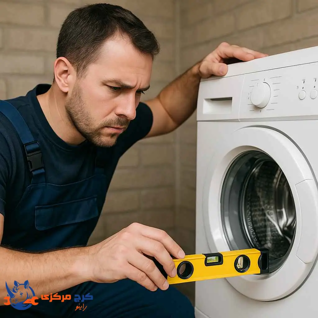 رفع لرزش و صدای غیرعادی ماشین لباسشویی