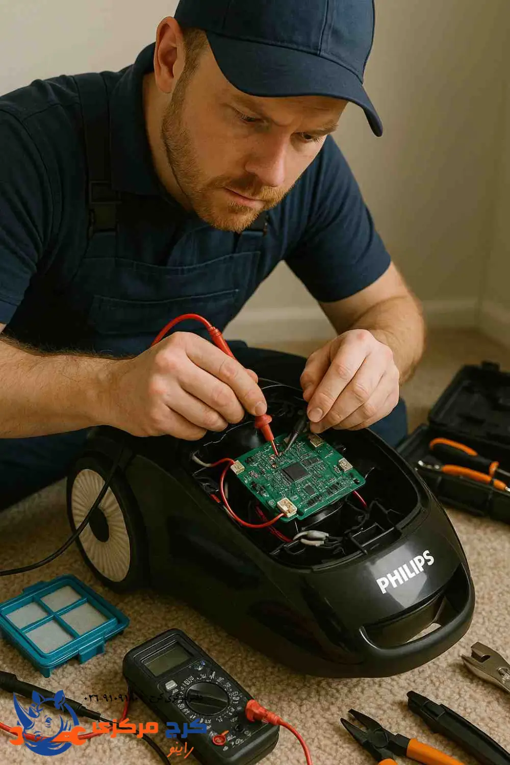  بررسی برد جاروبرقی