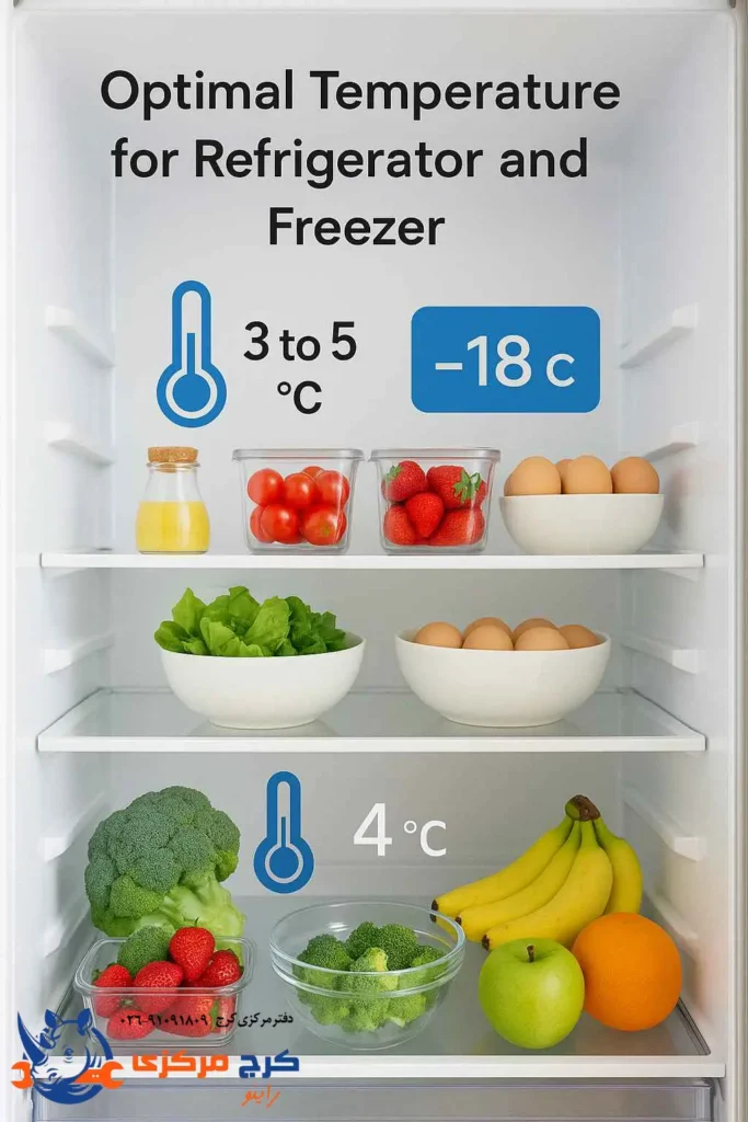دمای استاندارد و مناسب یخچال و فریزر