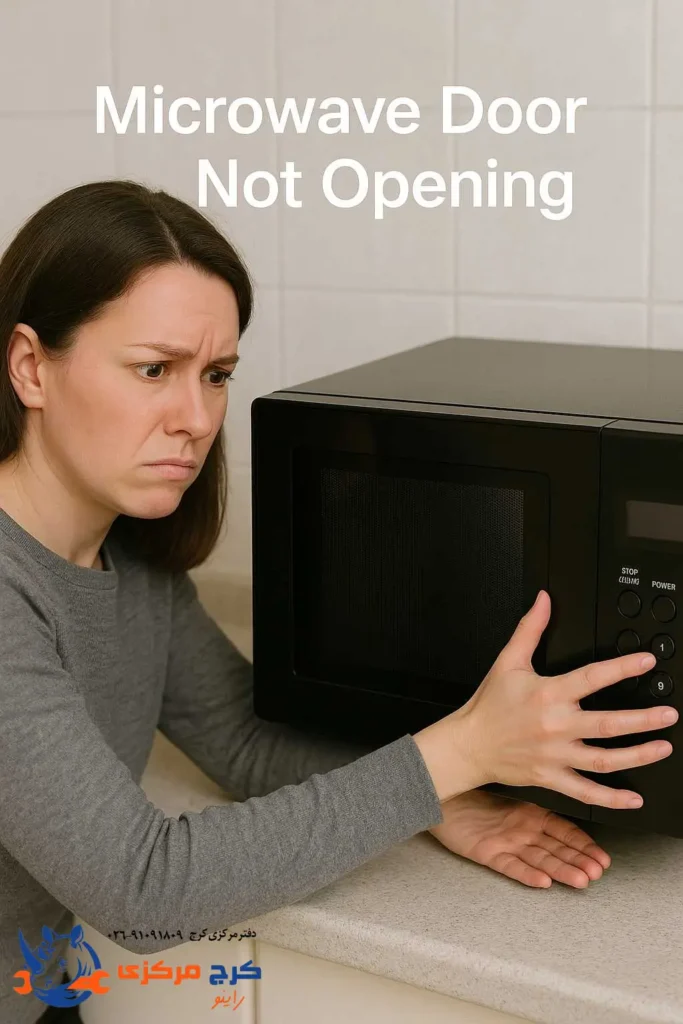 چرا درِ مایکروفر قفل نمی‌شه یا درست بسته نمی‌شه؟