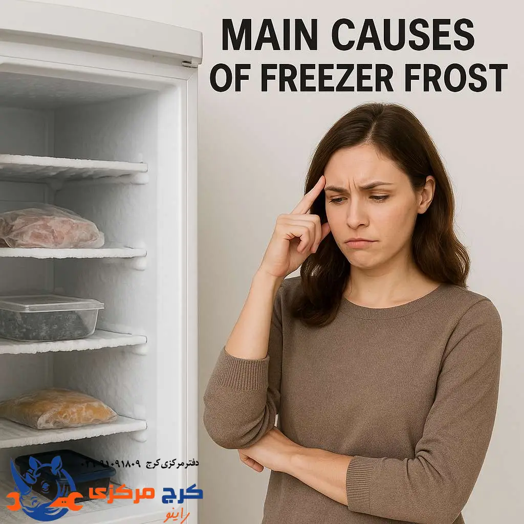 علت‌های اصلی برفک فریزر