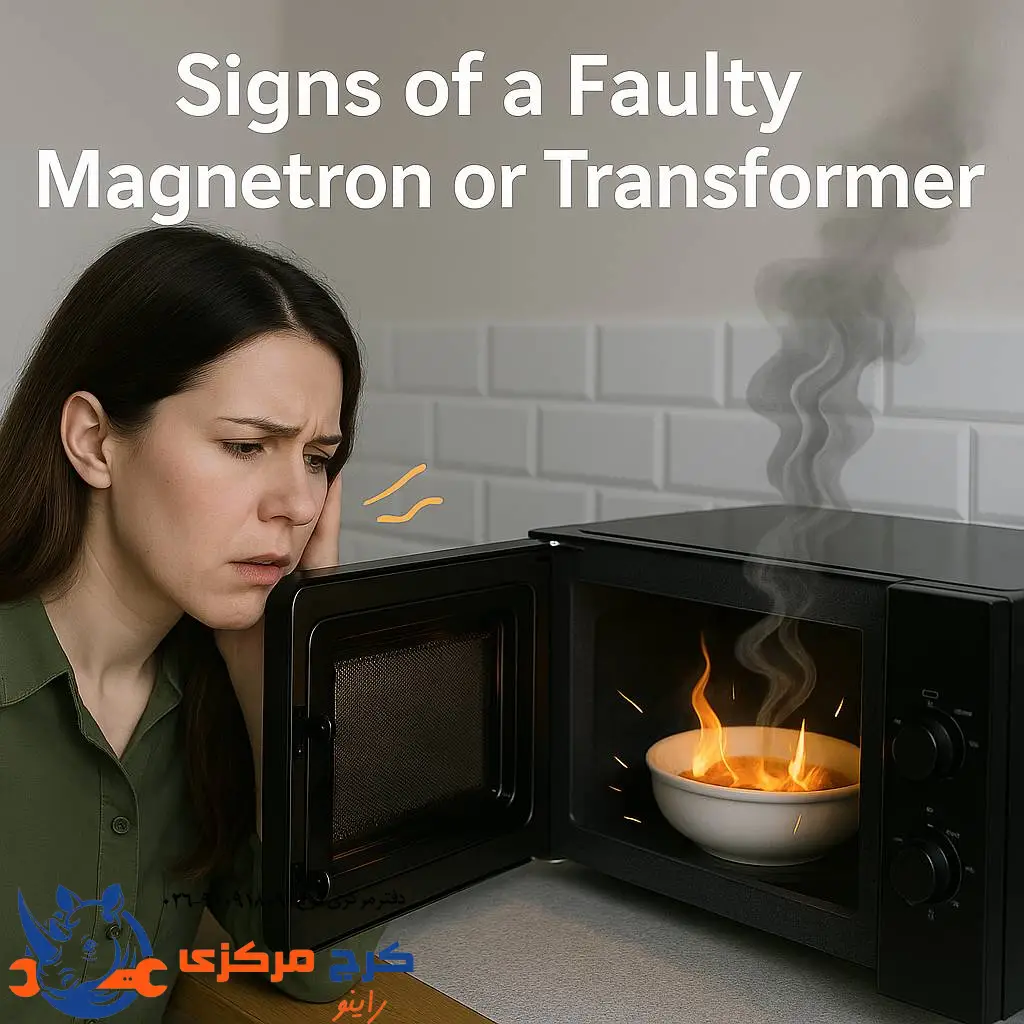  نشانه‌های خرابی مگنترون و ترانس مایکروفر