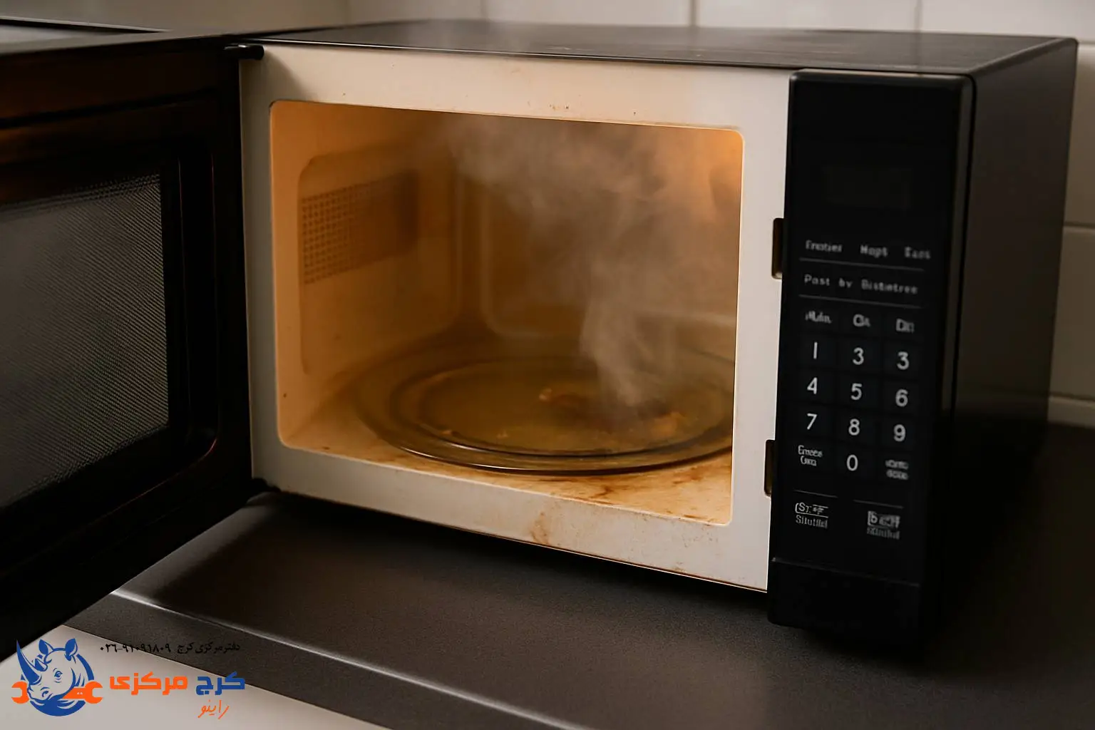 بوی سوختگی در مایکروویو