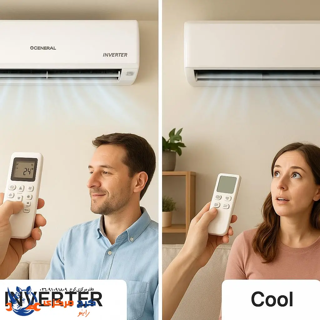 تفاوت کولر اینورتر و معمولی تو عملکرد حالتها