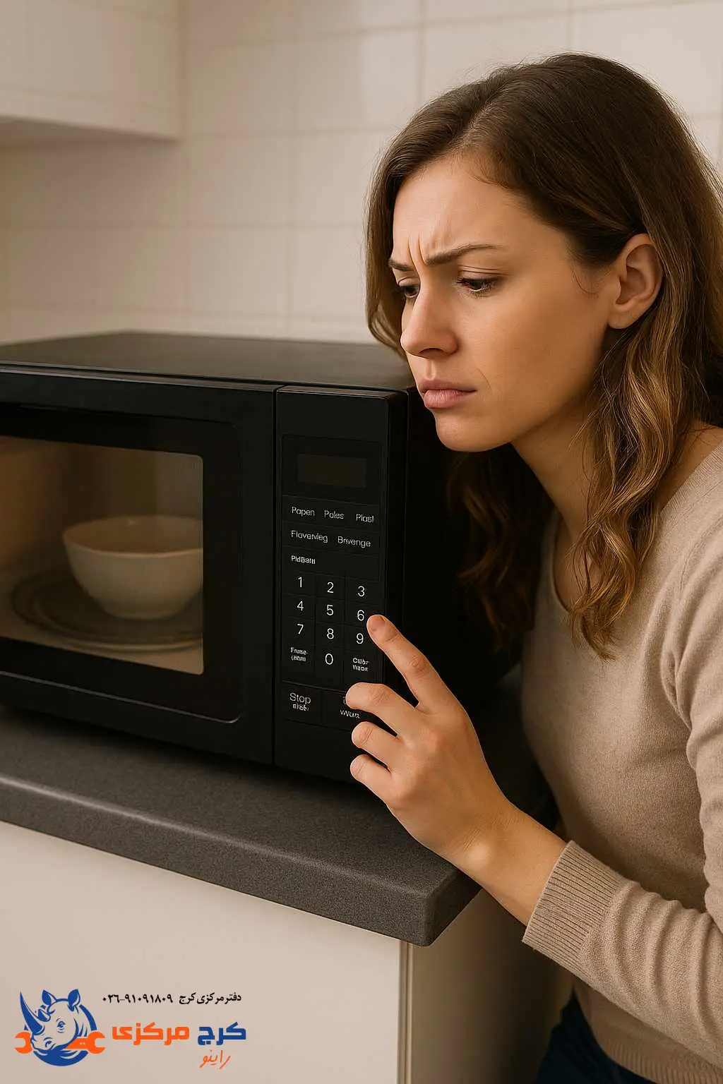 مایکروویو گرم نمیکنه
