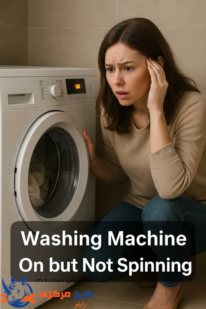 چرا لباسشویی روشن میشه ولی نمی‌چرخه؟