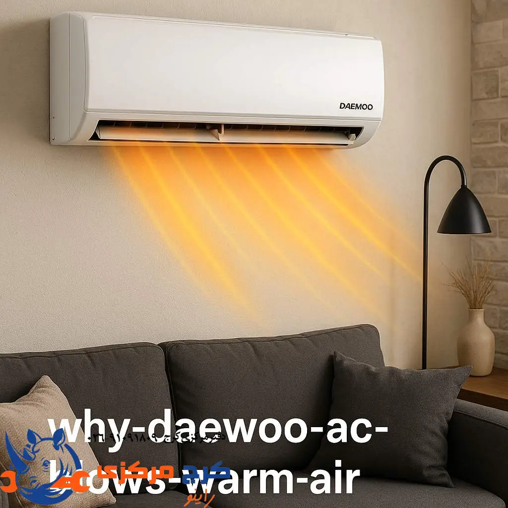 چرا کولر گازی دوو باد گرم می‌زنه؟