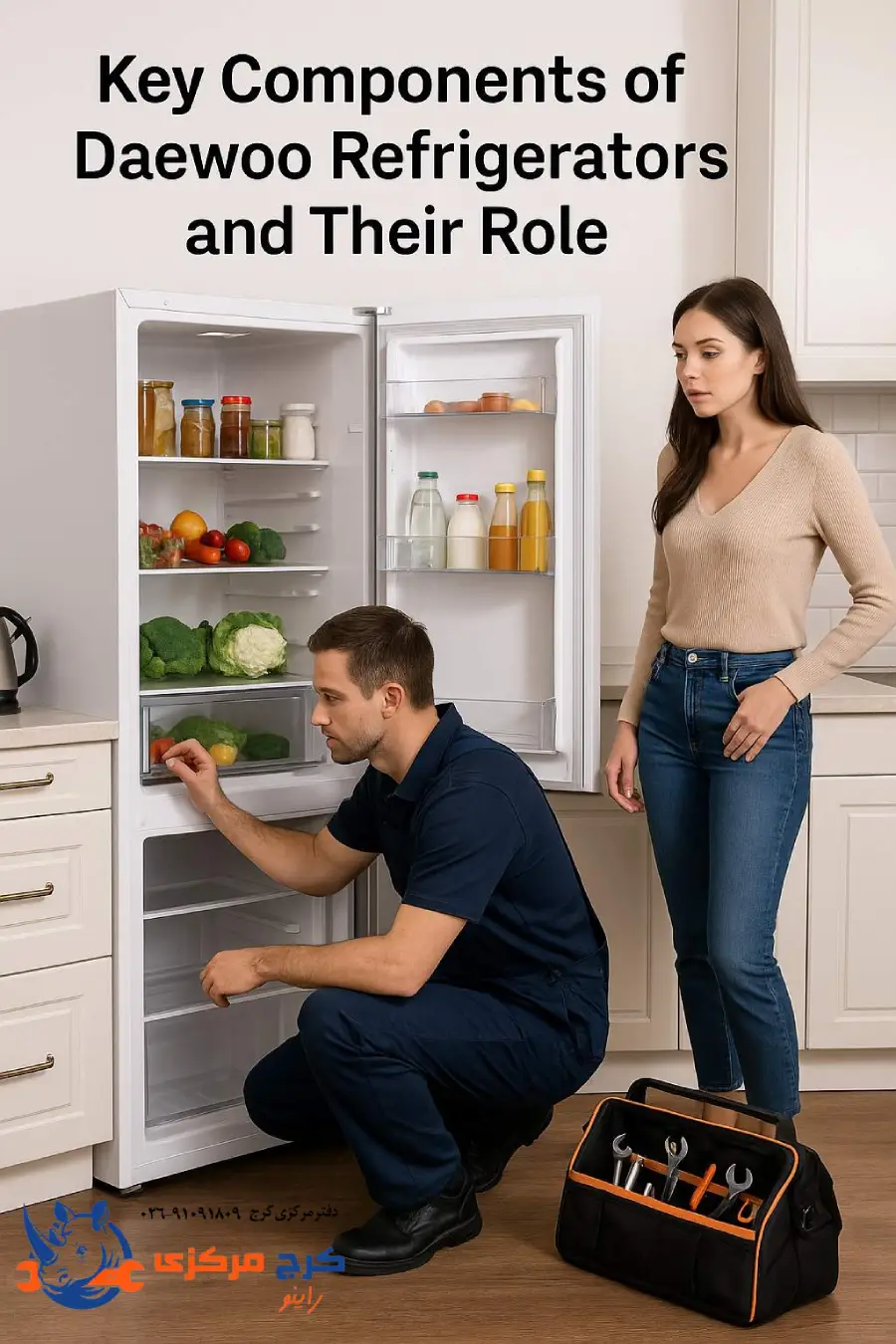  «معرفی و عملکرد قطعات مهم در یخچال‌های دوو»