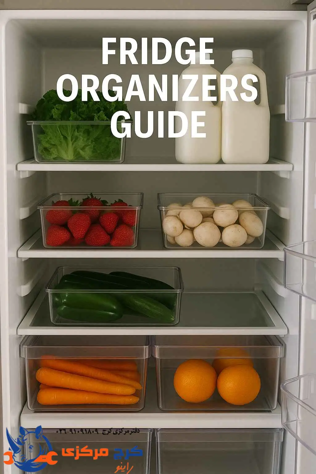 ارگانایزرهای داخل یخچال برای نظم و نظافت بیشتر