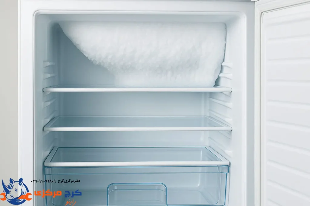 یخ‌زدگی بیش از حد در فریزر نوفراست و علت برفک در یخچال بدون برفک
